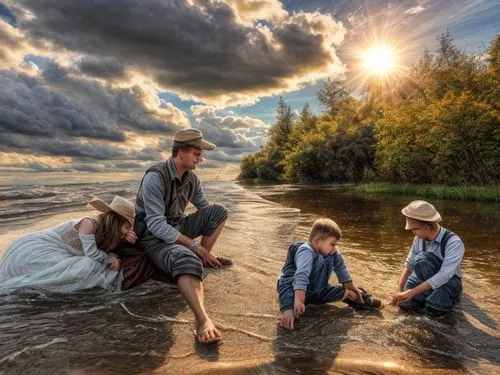 make beautiful foto,river of life project,people fishing,fishermen,people in nature,rock fishing,marine scientists,on the shore,fishing classes,photographing children,hemp family,nomadic children,cast