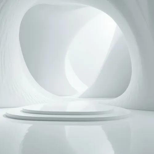 Polyethylene material, industrial design, modern architecture, white background, futuristic atmosphere, geometric shapes, smooth texture, glossy finish, LED lighting, minimalist composition, product s