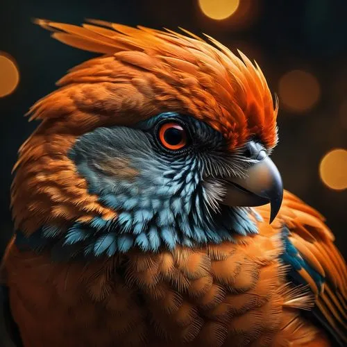 portrait of a rock kestrel,bird painting,sun conure,orange beak,beautiful bird,bird png,ornamental bird,colorful birds,australian zebra finch,tanager,exotic bird,bird illustration,nature bird,crossbills,an ornamental bird,rosella,decoration bird,crimson finch,digital painting,sun conures,Photography,General,Fantasy