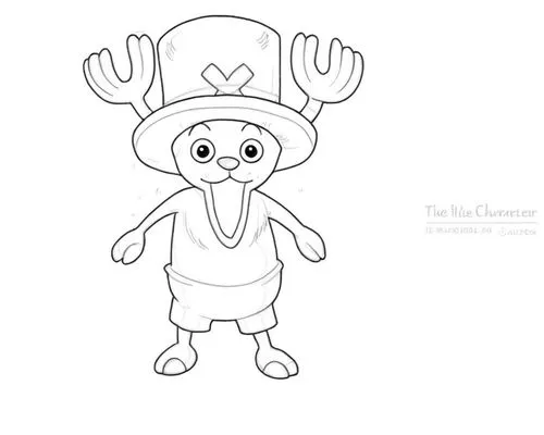 a cartoon character with a hat and long legs,teletubby,mushroom hat,bullwinkle,teletubbies,nautical clip art,reindeer from santa claus,Design Sketch,Design Sketch,Black and white Comic