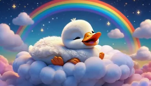 rainbow background,rainbow clouds,rainbow pencil background,pot of gold background,rainbow rabbit,pato,klepon,donald duck,easter background,children's background,weathercock,rainbow,cloud mood,raimbow,fairy penguin,snow goose,cute cartoon image,about clouds,unicorn background,rainbow unicorn,Unique,3D,3D Character