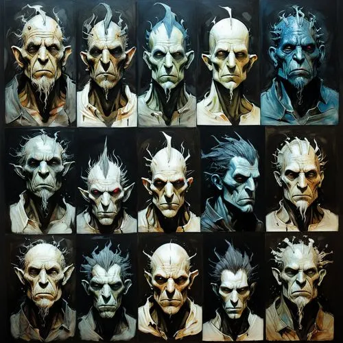 malekith,faces,skulls,heads,frankensteins,craniums,Illustration,Abstract Fantasy,Abstract Fantasy 18