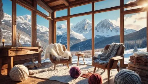 the cabin in the mountains,mountain hut,winter window,alpine hut,mountain huts,winter house,chalet,ski resort,snow scene,winter landscape,house in mountains,cabane,high alps,snowhotel,verbier,the alps,alpine style,zermatt,winter background,snow landscape,Conceptual Art,Sci-Fi,Sci-Fi 06