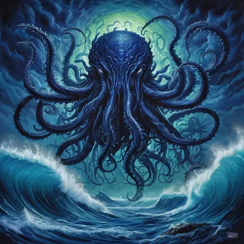 god of the sea,poseidon,kraken,sea god,cuthulu,ilightmarine,octopus,zodiac,calamari,the vessel,maelstrom,nautilus,medusa,auqarium,rusalka,blue monster,poseidon god face,aquarius,el mar,testament,Illustration,Realistic Fantasy,Realistic Fantasy 47