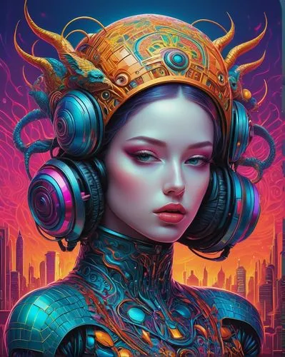 amidala,cyberpunk,cybernetic,cyberia,cybernetically,sci fiction illustration,cyberangels,medusa,fantasy art,cyberpunks,afrofuturism,neuromancer,cyborg,electress,mechana,fantasy portrait,synth,steampunk,cybernetics,streampunk,Conceptual Art,Daily,Daily 22