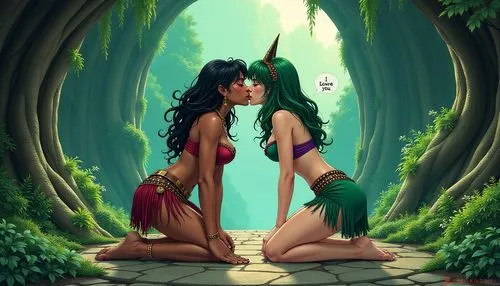 background ivy,polynesian girl,fantasy picture,enchantress,fantasy art,cave girl,vampirella,garden of eden,elfquest,neith,inara,the enchantress,dryad,amazonian,world digital painting,fantasy woman,amazona,kagome,secret garden of venus,esmeralda