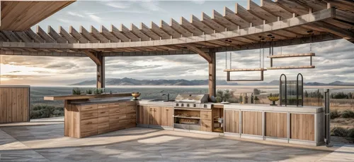 kitchen design,tile kitchen,modern kitchen,roof terrace,big kitchen,outdoor grill,kitchen,wooden sauna,chefs kitchen,kitchen interior,roof landscape,the kitchen,kitchenette,kitchen cart,modern kitchen interior,outdoor cooking,new kitchen,roof garden,barbecue area,vintage kitchen