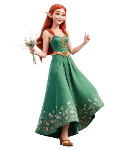 princess anna,tiana,princess sofia,rosa 'the fairy,merida,rapunzel,rosa ' the fairy,elsa,disney character,lilo,ariel,a girl in a dress,hoopskirt,elf,girl in a long dress,green dress,disney rose,fairy tale character,vanessa (butterfly),celtic woman,Photography,General,Fantasy