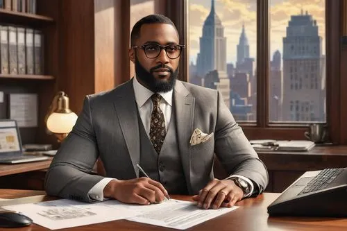 black businessman,african businessman,black professional,a black man on a suit,iyanya,secretarial,underwood,ceo,secretary,rza,businessman,business man,financial advisor,blur office background,attorney,executive,administrator,buddenbrock,superlawyer,accountant,Illustration,Realistic Fantasy,Realistic Fantasy 21