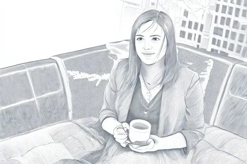 a femal,woman drinking coffee,coffee tea illustration,woman at cafe,women in technology,coffee tea drawing,bussiness woman,woman sitting,portrait of christi,camera illustration,office line art,journal