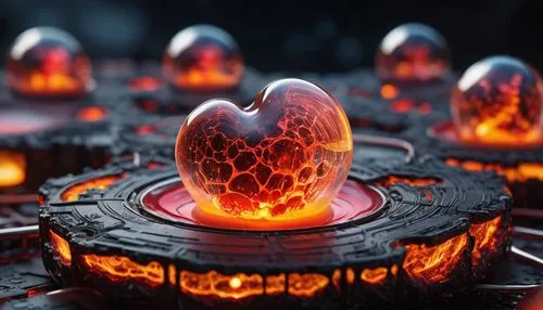 lava balls,fire ring,molten,lava,fire heart,tealight,the eternal flame,lava stones,dancing flames,cinema 4d,molten metal,embers,cremation,hearth,3d render,hearths,cauldron,tea light,neon valentine hearts,magma,Photography,General,Sci-Fi