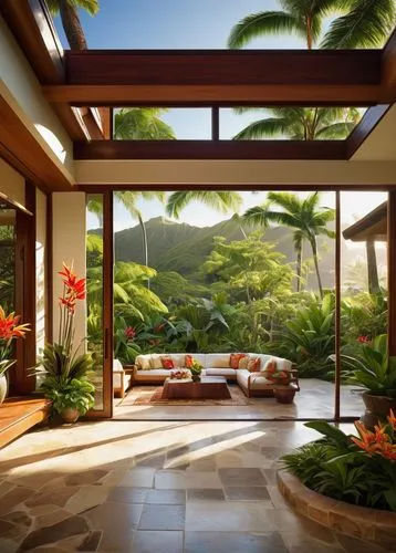 tropical house,sunroom,hawaii bamboo,hawaii,amanresorts,tropics,hualalai,landscaped,tropical greens,lanai,conservatory,kahala,landscape designers sydney,beautiful home,zen garden,home landscape,muhana,tropical island,roof landscape,waialae,Conceptual Art,Daily,Daily 33