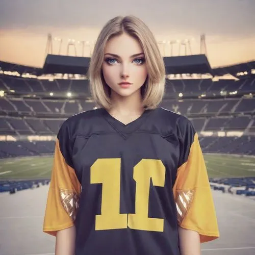 a barbie doll wearing a football uniform with the number eleven,football player,nfl,sports girl,steelers,steeler,packers