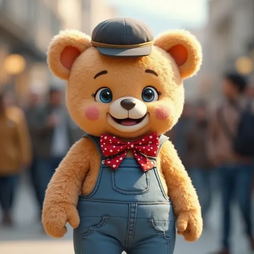 3d teddy,cute bear,filbert,pubg mascot,bearman,ferbert,Photography,General,Realistic