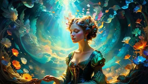 fairie,fantasia,fantasy picture,fantasy art,fantasy portrait,mystical portrait of a girl,blue enchantress,cinderella,magicienne,mermaid background,faerie,fathom,the enchantress,galadriel,sorceress,enchantment,fairy peacock,faery,frigga,sorcerous,Conceptual Art,Fantasy,Fantasy 18