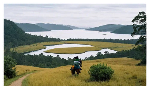 sete cidades,rwanda,semeru,lugu lake,lake tanuki,rinjani,east java,new zealand,nz,pura mandara giri semeru agung,acores,azores,indonesia,north island,gunung semeru,slowinski national park,papua,fjäll,north sumatra,herman national park,Art,Artistic Painting,Artistic Painting 25