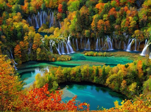 Plitvice lakes in autumn,plitvice,fall landscape,beautiful landscape,ukraine,krka national park,autumn landscape,romania,fairytale forest,nature landscape,croatia,altai,colors of autumn,autumn forest,