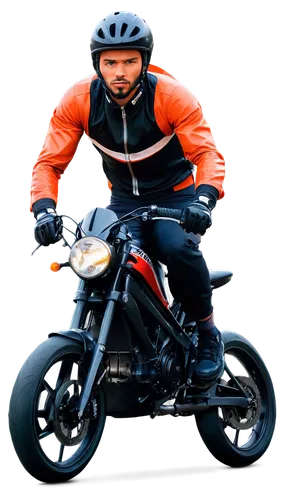 Sports bike, shiny metal frame, 21-speed gears, narrow tires, racing seat, curved handlebars, helmet on handlebars, male rider, muscular legs, worn-out sneakers, sweat drips, intense facial expression