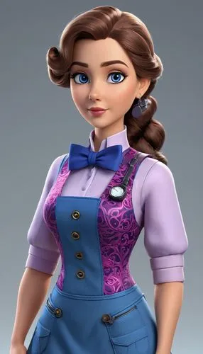 princess anna,megara,brigette,pauling,pam,disney character,Unique,3D,3D Character