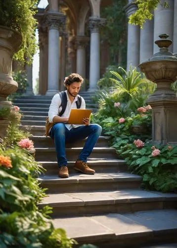 kykuit,girl studying,people reading newspaper,nypl,girl in the garden,lectura,blonde woman reading a newspaper,garden maintenance,work in the garden,man on a bench,bahai,little girl reading,scholar,landscaper,mdiv,perusing,librarian,ust,giardino,garden bench,Conceptual Art,Fantasy,Fantasy 05