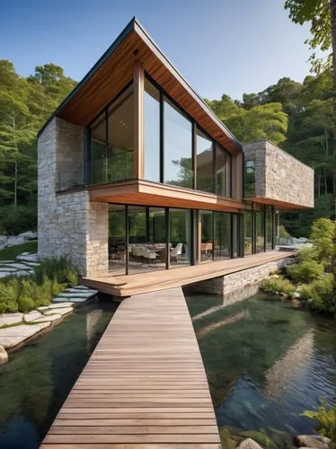 house by the water,house with lake,timber house,modern architecture,modern house,cantilevered,forest house,cantilevers,water mill,fallingwater,cubic house,wooden house,summer house,snohetta,wooden decking,passivhaus,corten steel,dunes house,luxury property,bohlin,Art,Artistic Painting,Artistic Painting 33