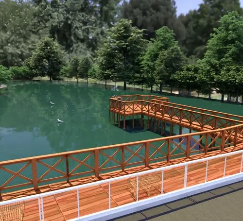 wooden bridge,swing bridge,moveable bridge,footbridge,passerelle,scenic bridge,beam bridge,teak bridge,concrete bridge,3d rendering,segmental bridge,girder bridge,swim ring,wooden pier,ancient olympia,boat dock,riverbank,box girder bridge,embankment,hanging bridge