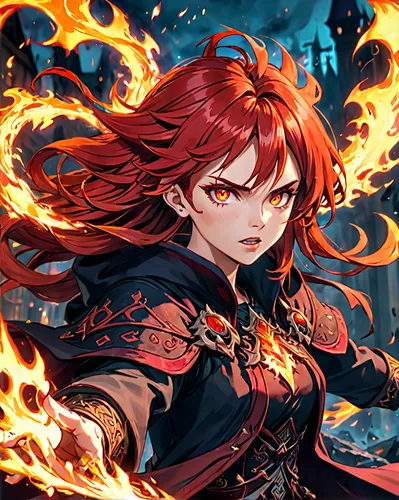 fire siren,fire angel,fire background,fire devil,flame spirit,fire lily,flame robin,fire master,fiery,merida,flame of fire,inferno,minerva,fire artist,cg artwork,burning earth,pillar of fire,halloween banner,fire flower,fire poker flower,Anime,Anime,General