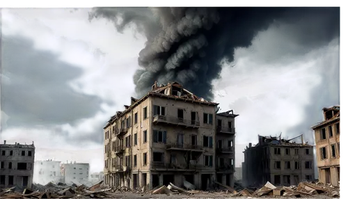 stalingrad,destroyed city,post-apocalyptic landscape,willink,homs,apocalyptic,untergang,aleppo,compositing,ingrad,photomontage,second world war,apocalypso,ardeatine,ezzor,environmental destruction,terremoto,bombardieri,gehenna,tiberian,Illustration,Abstract Fantasy,Abstract Fantasy 06