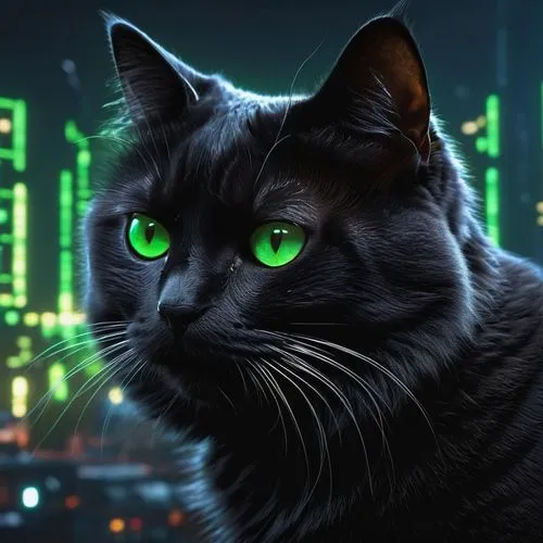 cat vector,neo,salem,tiberium,cyberian,black cat,Photography,General,Sci-Fi