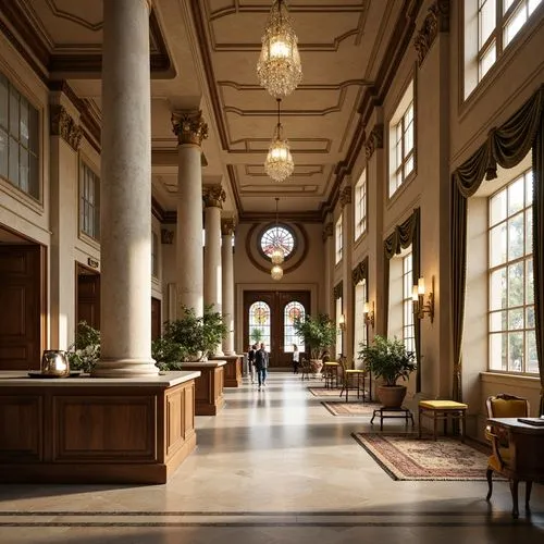 entrance hall,colonnades,cochere,teylers,foyer,colonnade,lobby,corridors,hallway,atriums,empty interior,hall,columns,empty hall,columned,archly,neoclassical,nostell,threadneedle,corridor