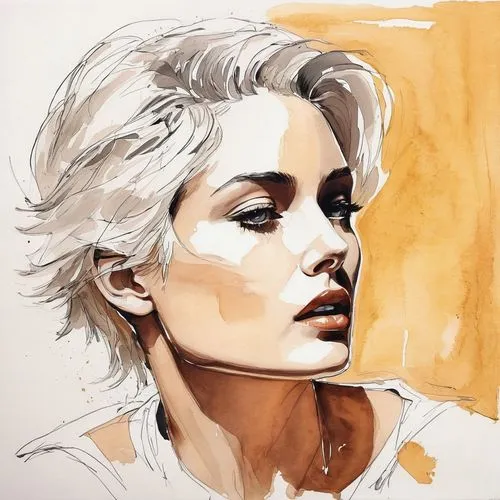 rampling,vanderhorst,watercolor sketch,domergue,watercolor,watercolour paint,kinski,coffee watercolor,watercolor painting,aquarelle,watercolour,watercolourist,whitmore,bocek,blanche,woman portrait,gouache,blonde woman,rgd,tamsin,Art,Classical Oil Painting,Classical Oil Painting 04