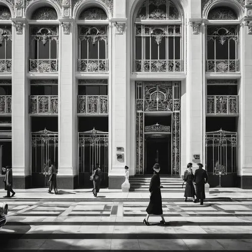 galeries,bobst,marienbad,liceu,baglione,mariinsky,department store,soochow university,piazzi,samaritaine,carreau,bourses,restituto,facades,sevillian,porticoes,milanesi,blackandwhitephotography,old opera,art deco,Illustration,Black and White,Black and White 16