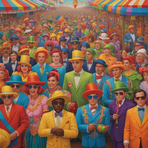 carnival tent,grant wood,stand out,crowd of people,cartoon people,carnival,group of people,roygbiv colors,people characters,peoples,annual fair,colourful pencils,circus tent,the festival of colors,the crowd,audience,vector people,color fields,fairground,colorfull,Illustration,Retro,Retro 16