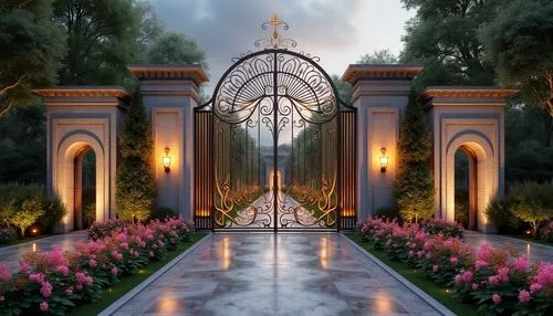 archways,garden door,rose arch,arbor,flower border frame,ornamental dividers,pergola,archway,rosarium,heaven gate,gateway,portal,entranceways,rivendell,flower frame,gardens,entrances,orangerie,mausoleums,entranceway,Photography,General,Realistic