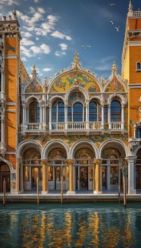 venetian hotel,venetian,macao,water palace,macau,delgada,dragon palace hotel,crown palace,curacao,seville,venezia,venice,menton,beautiful buildings,peterhof,oranjestad,city palace,europe palace,venecia,palaces,Conceptual Art,Oil color,Oil Color 16