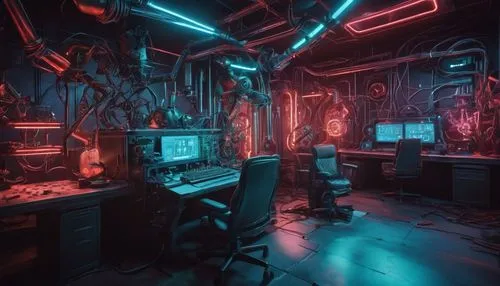 sci fi surgery room,computer room,cyberpunk,ufo interior,the server room,cyber,engine room,laboratory,abandoned room,game room,scifi,cyberspace,working space,sci - fi,sci-fi,computer workstation,creative office,neon human resources,research station,neon ghosts,Conceptual Art,Fantasy,Fantasy 31