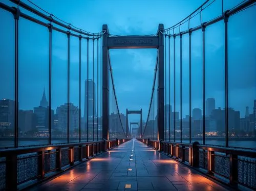 manhattan bridge,skybridge,brooklyn bridge,suspension bridge,harbor bridge,blue hour,rainbow bridge,golden bridge,puente,chongqing,bridge new europe,bridged,bridge,george washington bridge,pont,roebling,standbridge,danube bridge,bridges,bay bridge