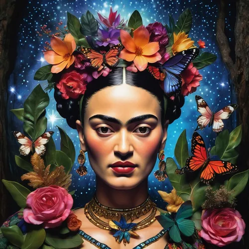 frida,yogananda,pachamama,kahila garland-lily,yogananda guru,shamanic,shamanism,fantasy portrait,mother earth,buddha,anahata,buddha focus,sacred art,el salvador dali,budha,geisha,mother nature,bodhisattva,flora,girl in flowers,Photography,Artistic Photography,Artistic Photography 02