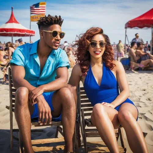 shangela,black couple,lydians,beach chairs,beachgoers,karmin,beach goers,bizinsider,vintage man and woman,beach background,afroamerican,liberians,summer icons,kouroussa,mulattos,singer and actress,vacationers,navies,beach chair,beachheads,Conceptual Art,Fantasy,Fantasy 04