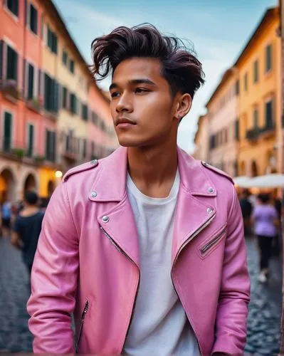 man in pink,giovanni,matteo,bologna,alessandro,neapolitan,morinigo,pink background,primo,veneziano,siena,gianni,veneziani,gianmarco,tinelli,makonnen,di trevi,neopolitan,pierino,emilio,Photography,General,Cinematic