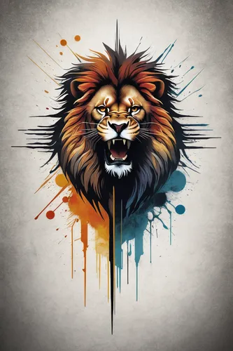 Design a bold and powerful tattoo showcasing the cue word 'strength' with a roaring lion as the central element.,lion,panthera leo,skeezy lion,lion number,lion head,lion white,lions,african lion,two l