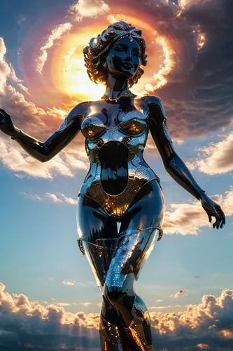 mother earth statue,sundancer,sun god,woman sculpture,angel statue,nataraja,transfigured,divine healing energy,la nascita di venere,hesperides,inanna,raelian,mythography,transpersonal,arria,earth chakra,transfinite,sun reflection,inner light,irradiance,Unique,Paper Cuts,Paper Cuts 01