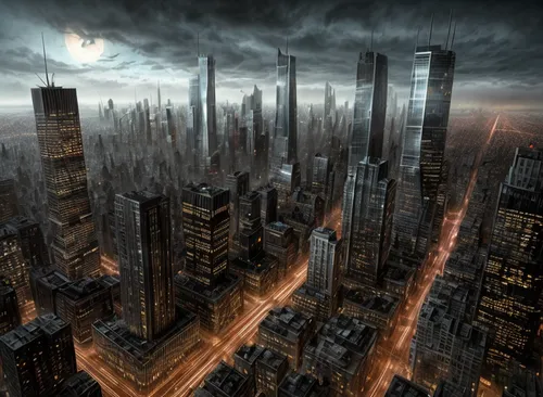 black city,destroyed city,metropolis,dystopian,post-apocalyptic landscape,futuristic landscape,sci fiction illustration,urbanization,apocalyptic,city cities,high-rises,sci fi,post apocalyptic,city sca