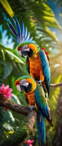 tropical birds,beautiful macaw,macaws of south america,colorful birds,blue and gold macaw,macaws,blue and yellow macaw,couple macaw,macaws blue gold,tropical bird,tropical bird climber,macaw hyacinth,parrot couple,toucans,tropical animals,macaw,parrots,blue macaw,blue macaws,yellow macaw,Photography,General,Fantasy