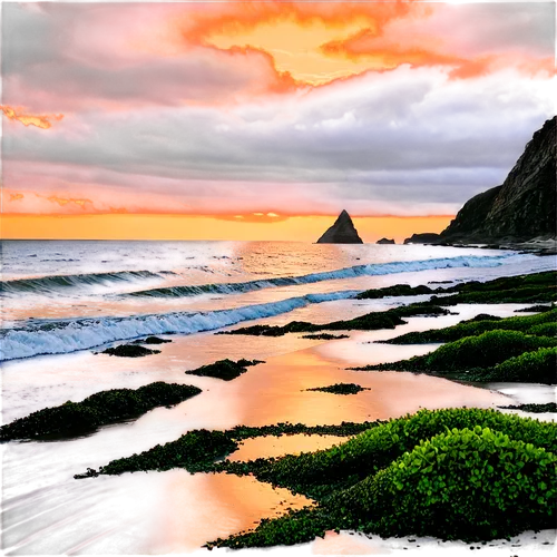 virtual landscape,beach landscape,coastal landscape,sea landscape,seascape,dune landscape,an island far away landscape,waipio,landscape background,coast sunset,world digital painting,beach scenery,piha,sand coast,dune sea,dark beach,waterscape,tropical sea,volcanic landscape,digitalart,Illustration,American Style,American Style 14