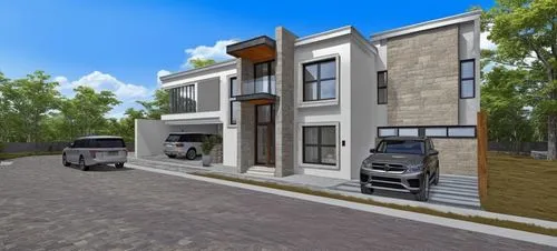 3d rendering,residential house,modern house,residencial,sketchup,two story house,Photography,General,Realistic