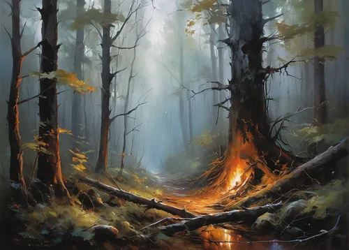 forest fire,forest landscape,foggy forest,autumn forest,forest path,holy forest,forest background,forest glade,old-growth forest,deciduous forest,burning tree trunk,forest,elven forest,the forest,forest floor,haunted forest,forest fires,forest dark,forests,forest road,Conceptual Art,Oil color,Oil Color 03