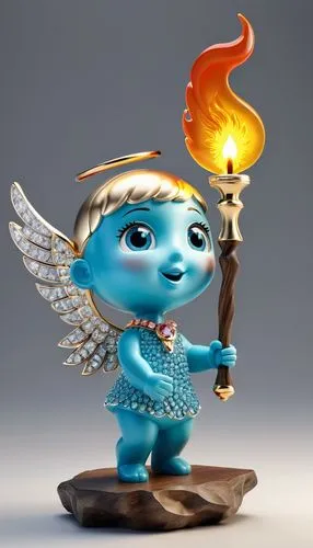 smurf figure,smurfette,genie,jadoo,fire angel,smurray,smurf,vamana,torchbearer,garrison,flaming torch,pyromaniac,firedancer,blue enchantress,diya,djinn,diyas,cherubim,zillur,petrify,Unique,3D,3D Character