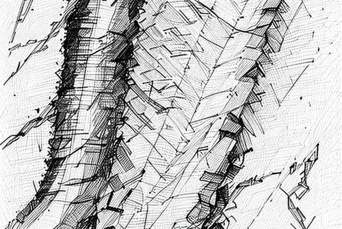 birch tree illustration,birch trunk,spines,pencil lines,crosshatch,rope detail,trees with stitching,tire profile,birch bark,birch tree,woven rope,tree slice,canoe birch,rope-ladder,swamp birch,pencil,