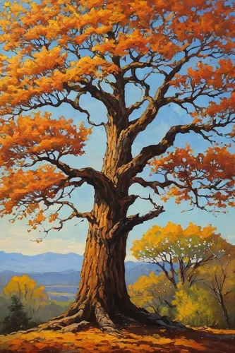 painted tree,autumn tree,tangerine tree,rowan-tree,new mexico maple,flourishing tree,oak tree,rosewood tree,orange tree,jacaranda,deadvlei,brown tree,maple tree,colorful tree of life,painting technique,rowan tree,oil painting,jacaranda trees,dead vlei,persimmon tree,Illustration,Children,Children 02